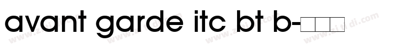 avant garde itc bt b字体转换